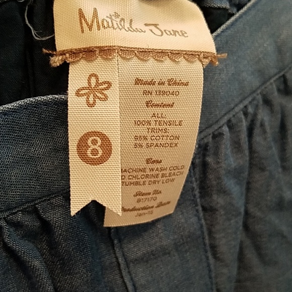 4 for $25! Matilda Jane Fly a Kite Chambray Skirt - Picture 7 of 8